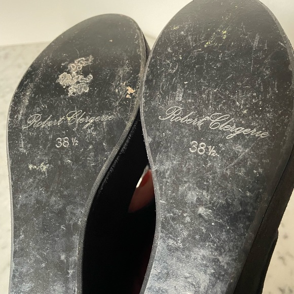 Robert Clergerie suede platform sandals size 38.5
